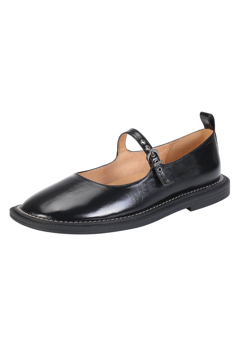 Damen Klassische Ballerinas | Ekonika Riemchenballerina black/schwarz - MA11648 Damen Klassische Ballerinas | Ekonika Riemchenballerina black/schwarz - MA11648