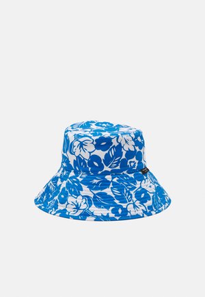 TROPICAL FOLIAGE REVERSIBLE BUCKET HAT - Hat - fresh white/ riverside