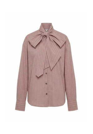 Object, KAROHEMD SCHLEIFENVERZIERTES - Bluza s gumbima - ash rose