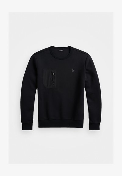 Polo Ralph Lauren DOUBLE-KNIT POCKET SWEATSHIRT - Mikina - black