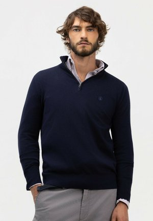 El Ganso, JERSEY BÁSICO CUELLO CAMIONERO - Jersey de punto - marino