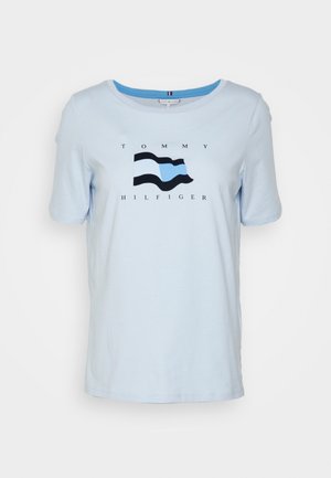Tommy Hilfiger, T-shirts print - light blue