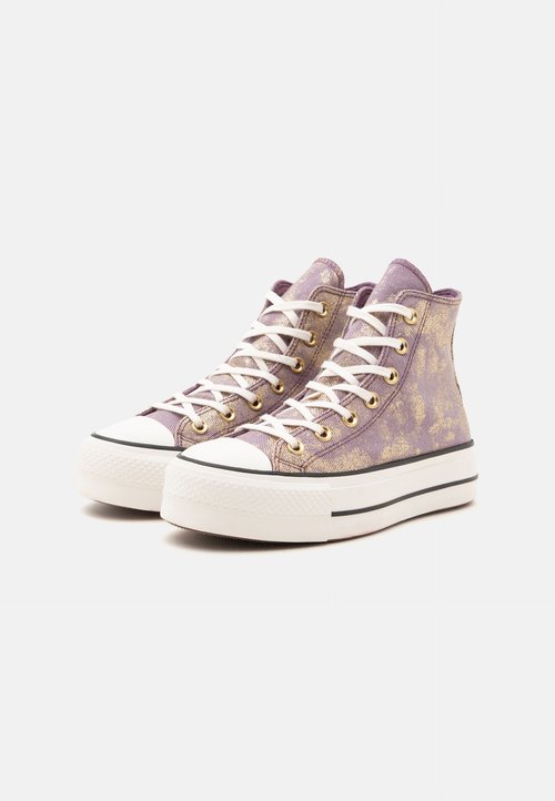 Converse CHUCK TAYLOR ALL STAR LIFT PLATFORM - High-top trainers - hypnotic mauve/light gold-coloured — photo 2