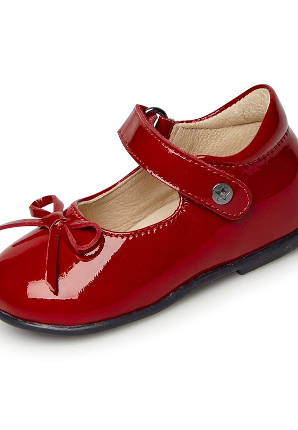 Lauflernschuh – dunkelrot schwarz