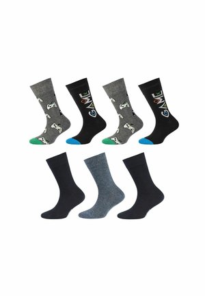 7 PACK - Socks - dark grey melange