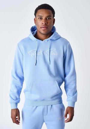 SIGNATURE - Felpa con cappuccio - bleu cachemire   blanc cassé