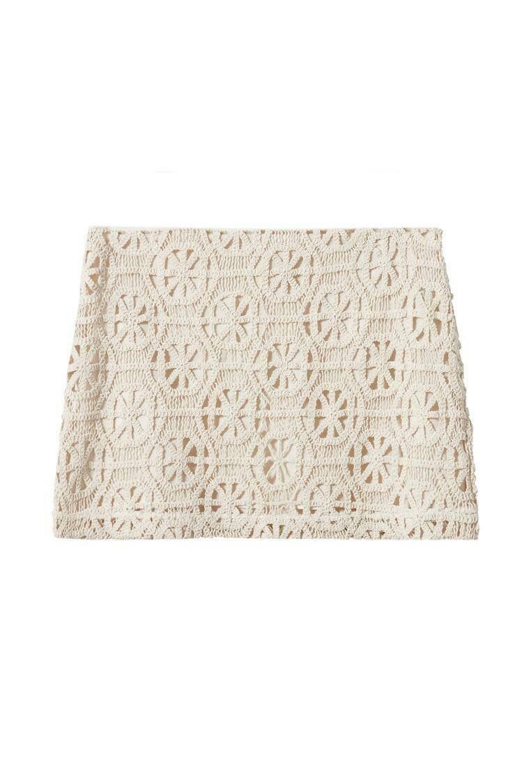 Mango Minirok beige Mango Minirok beige