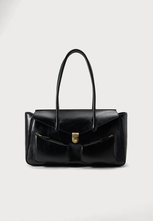 HUGO, QUINLEY SHOULDER BAG - Дамска чанта - black