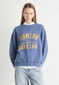 GANT GRAPHIC C-NECK - Sweatshirt - sailor navy