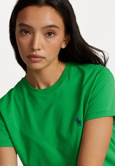 Polo Ralph Lauren COTTON JERSEY CREWNECK T-SHIRT - Camiseta básica - preppy green