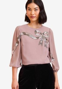 Love & Roses SEQUIN BOW DESIGN - REGULAR FIT - Blúzka - pink