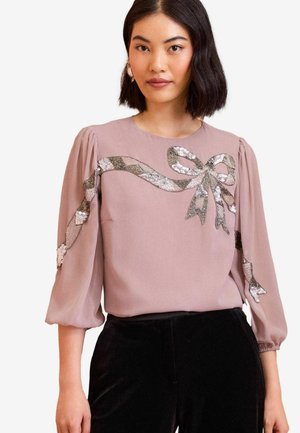 Love & Roses SEQUIN BOW DESIGN - REGULAR FIT - Blúzka - pink