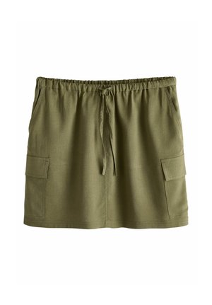 Next, sukňa v tvare A - khaki green