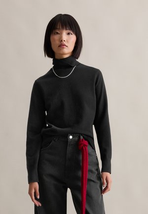 LONGSLEEVE TURTLENECK - Striktrøje - black