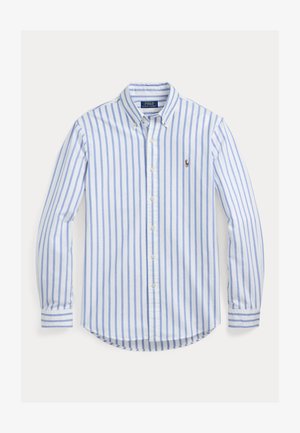 Polo Ralph Lauren CUSTOM FIT STRIPED OXFORD SHIRT - Vapaa-ajan kauluspaita - blue/white