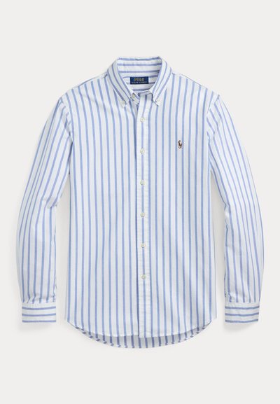 Polo Ralph Lauren CUSTOM FIT STRIPED OXFORD SHIRT - Marškiniai - blue/white