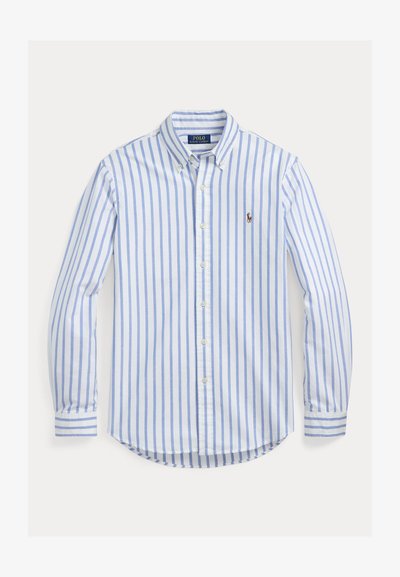 Polo Ralph Lauren CUSTOM FIT STRIPED OXFORD SHIRT - Marškiniai - blue/white