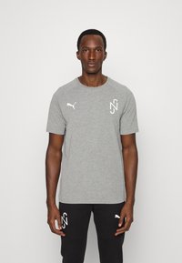 Puma NEYMAR JR EVOSTRIPE TEE - T-shirt con stampa - medium gray heather