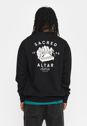 PRINTED CREWNECK - Sweatshirt - black