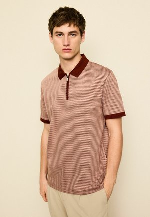 GEO PRINT  - Bluză polo - burgundy geo