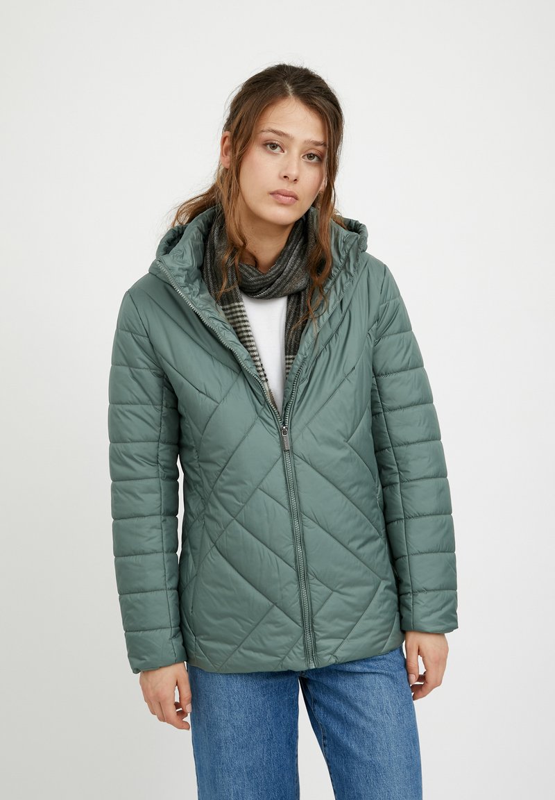 Damen Leichte Jacken | Finn Flare Übergangsjacke dark green/dunkelgrün - PQ24597 Damen Leichte Jacken | Finn Flare Übergangsjacke dark green/dunkelgrün - PQ24597