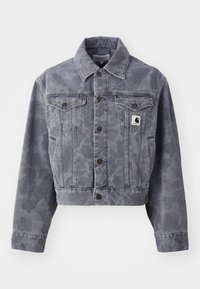 DUCK ORELL JACKET - Chaqueta vaquera - black heavy bleached