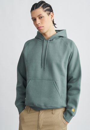 HOODED CHASE - Kapuzenpullover - velvet green