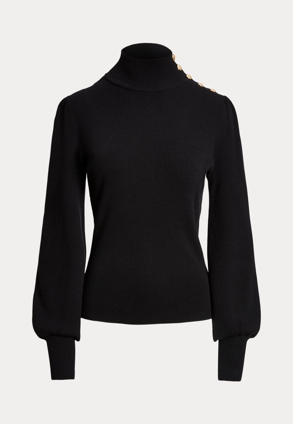 BUTTON TRIM MOCKNECK JUMPER - Jumper4