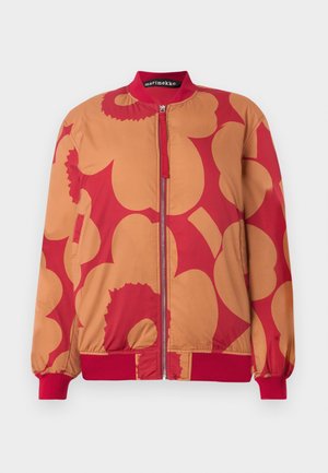 Marimekko BLOSSA - Giubbotto Bomber - red/brown