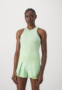 adidas Performance - AEROREADY TRAIN ESSENTIALS REGULAR 3-STRIPES TANK - Top - semi green spark/white Miniatura obrázku 1