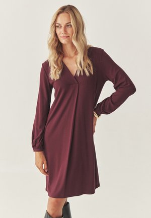 Gebreide jurk - red