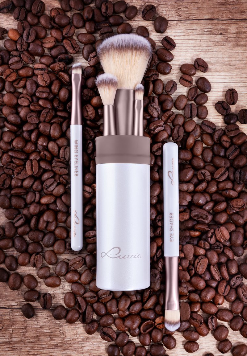 Damen Teint | Luvia Cosmetics TRAVEL SET Pinsel-Set cream white/coffee brown/offwhite - PP66157 Damen Teint | Luvia Cosmetics TRAVEL SET Pinsel-Set cream white/coffee brown/offwhite - PP66157