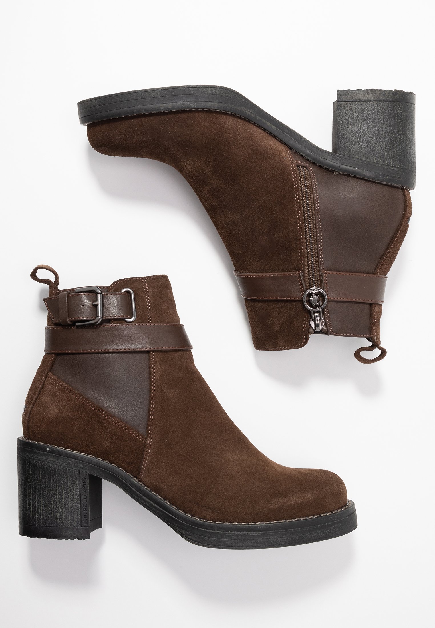 us polo bottines marron foncé us polo bottines marron foncé