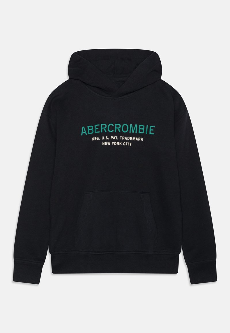 Abercrombie & Fitch CHAIN EMBROIDERED LOGO Hoodie anthracite/black
