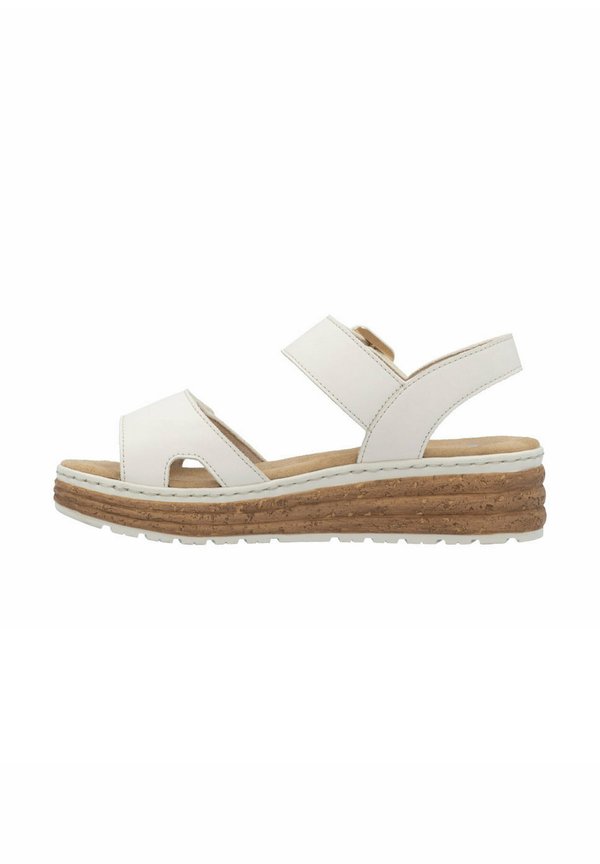 Plateausandalette - beige