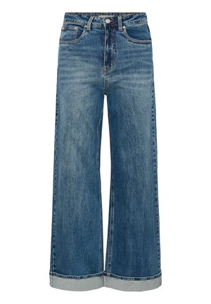 Gestuz, SARA - Široké nohavice - washed mid blue