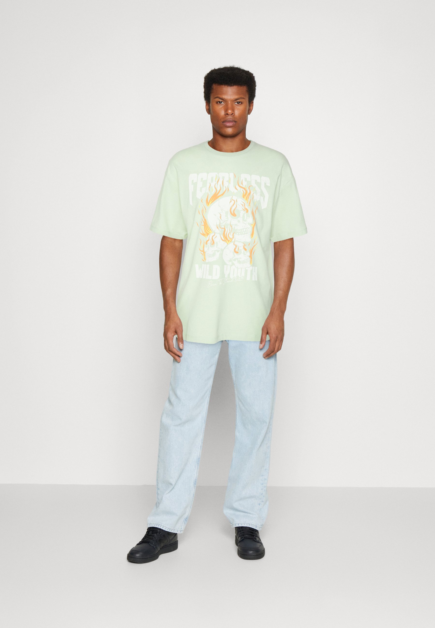 Jack & Jones JORART TEE CREW NECK - T-Shirt print - celadon/hellgrün Jack & Jones JORART TEE CREW NECK - T-Shirt print - celadon/hellgrün