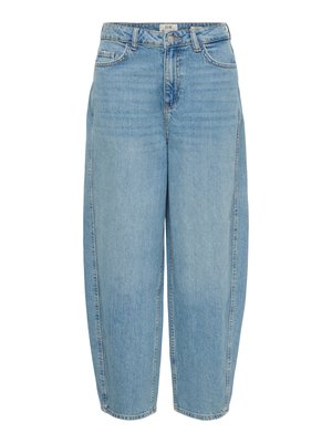 JDY, BALLON-FIT JEANS JDYSUSIE MITTLERE TAILLE BARREL FIT JEANS - Jean boyfriend - light blue denim