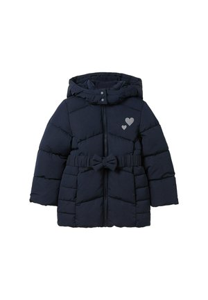 MIT GÜRTEL - Wintermantel - sky captain blue