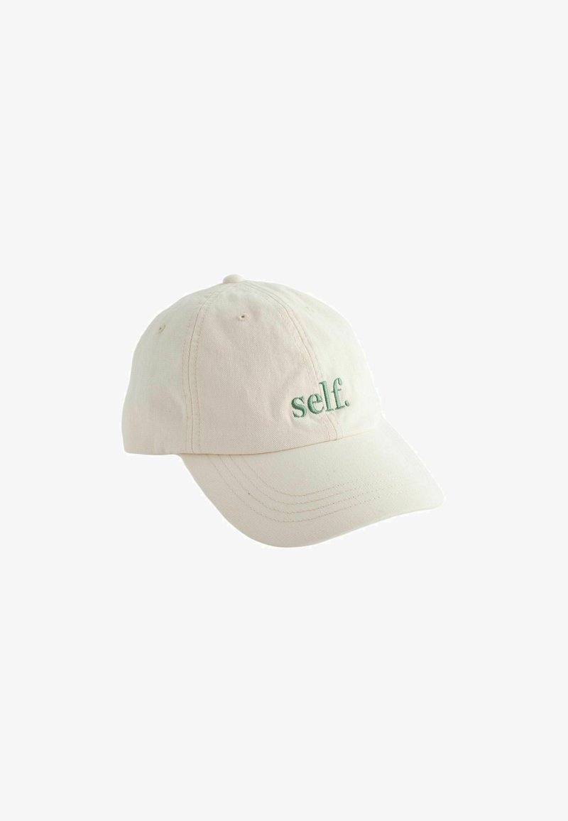 Self. REGULAR FIT - Cap - ecru green