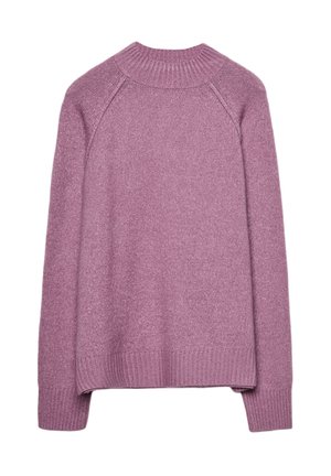 Strickpullover - mottled purple
