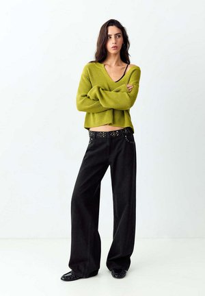 Mango Kids, TEEN - Vaqueros a campana - black denim