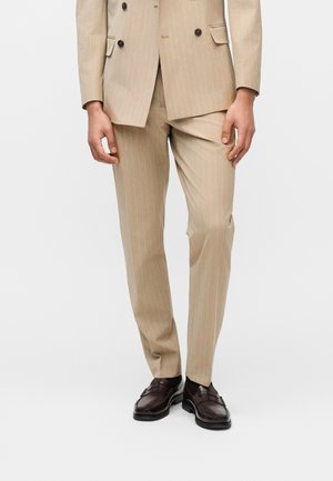 SLHSLIM LIAM PINSTRIPED - Habitbukser - sand