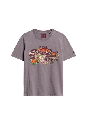 Superdry & Co TOKYO VINTAGE LOGO GRAPHIC - Camiseta estampada - rock dark grey