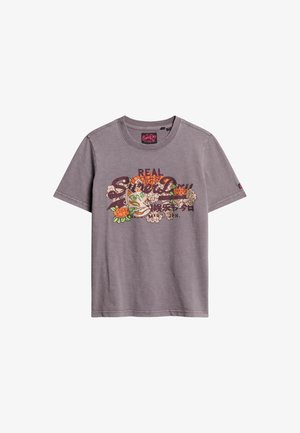 Superdry & Co TOKYO VINTAGE LOGO GRAPHIC - T-shirt imprimé - rock dark grey