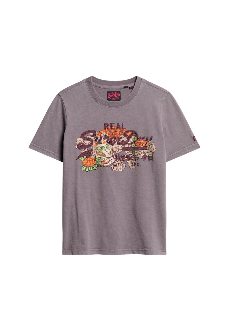 Superdry & Co T-shirt print grijs