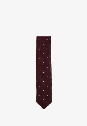 PUNTO SPOT PIN DOT - Kravata - burgundy