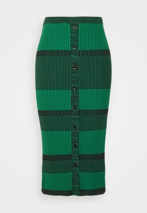 Proenza Schouler White Label BUTTON FONT SKIRT - Ceruzaszoknya - green