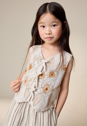 Next, REGULAR FIT - EMBROIDERED AND WIDE SET   - Chaleco - neutral