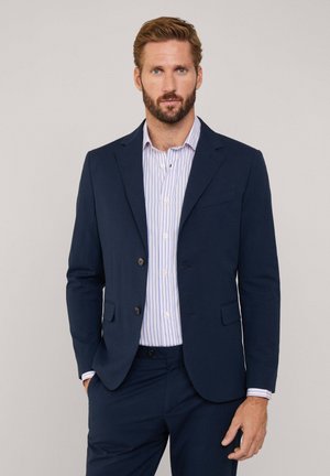 STRETCH SEERSUCKER - Anzugsakko - marine blue